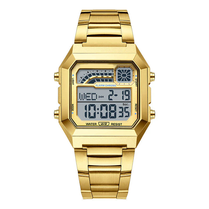 🎁⏰Az utolsó 50 db Ingyenes ajándék-📿Gyönyörű karkötő⌚💎 Uniszex digitális óra – Modern funkciók és tartózkodás egyben!