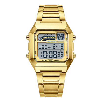 🎁⏰Az utolsó 50 db Ingyenes ajándék-📿Gyönyörű karkötő⌚💎 Uniszex digitális óra – Modern funkciók és tartózkodás egyben!
