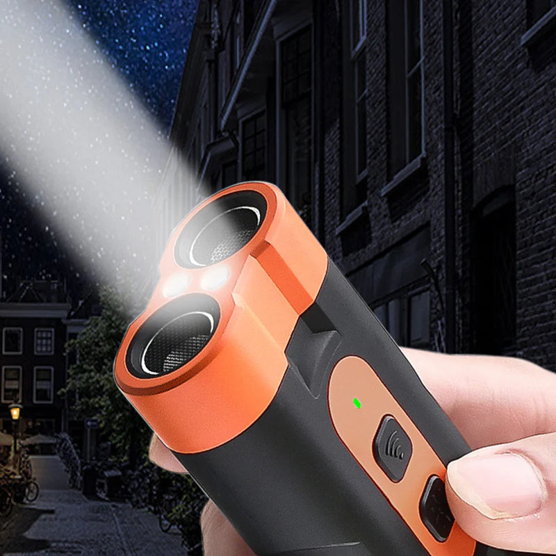 💥🎉30% árcsökkentés🐶 Hordozható kutyariasztó LED lámpával – Biztonságos védelem sétákhoz és kirándulásokhoz！