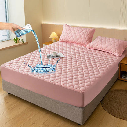 💧 Vízzáró matracvédő készlet🛏️ Párnázott puha matracvédő + párnahuzat – Kényelem és tartósság egyben!