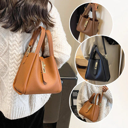 😜40% árcsökkentés 👜 Prémium vödrös kézitáska✨ Nagy kapacitású női műbőr táska – Állítható pánt, egyedi stílus minden alkalomra！