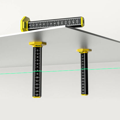 🔥1+1 ingyenes📏 2-in-1 Profi-Nivellierstab✨ Leichtes Aluminium-Werkzeug – Magnetbasis & millimetergenaue HD-Skala!