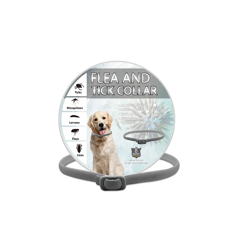🎁1+1 INGYEN (2 db)🐕🌿Természetes illóolajos bolha- és kullancsriasztó nyakörv – Akár 8 hónapig tartó védelem! 🛡️✨