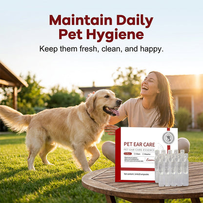 🎁1+1 INGYEN (2 db)🐕🌿 Fültisztító ampulla háziállatoknak – Eltávolítja a szennyeződéseket és a viaszt, friss és tiszta füleket biztosít! 🌸🧴