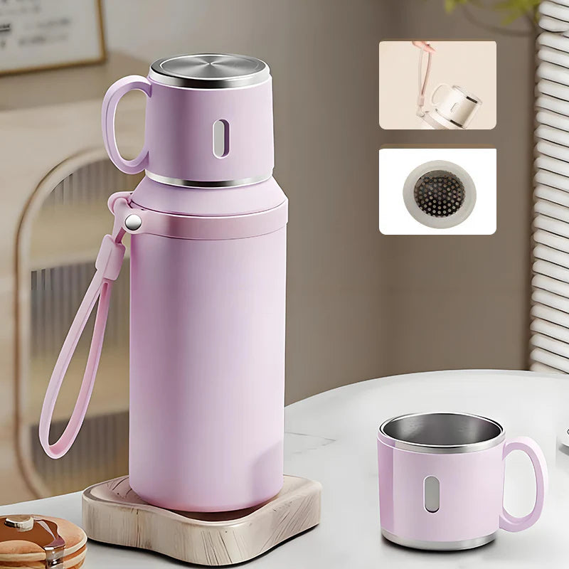 😜40% árcsökkentés 💎 316-os rozsdamentes acél 🥤 600ml vákuumszigetelt palack – Forró vagy hideg órákig!