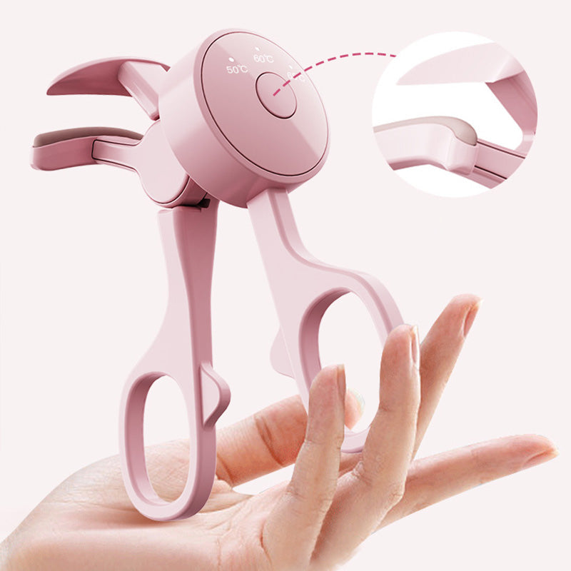 👁️✨ Fűthető elektromos szempillagöndörítő – 10 másodperc alatt gyönyörű ív, 3 hőmérsékleti beállítással! 💖💪