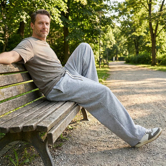 😜35% árcsökkentés 🩳 Állítható derékú férfi laza nadrág👖 Tartós egyszínű férfi nadrág – Könnyen kombinálható, hosszú távú használatra!