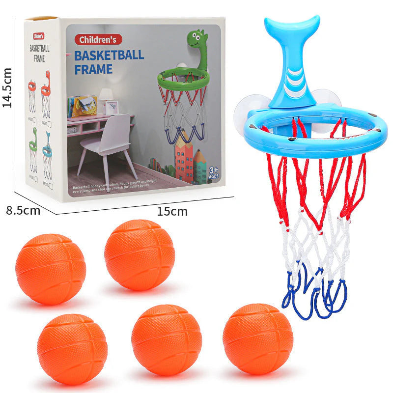 🏀 Többféle mintás játékkarika – Erős tapadókoronggal, biztonságos gyerekjáték!