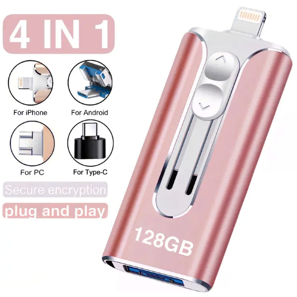 💾⚡ DATAFLEX 3 az 1-ben pendrive – 128 GB, akár 20 MB/s sebesség, iPhone-hoz és Androidhoz is! 📱💻