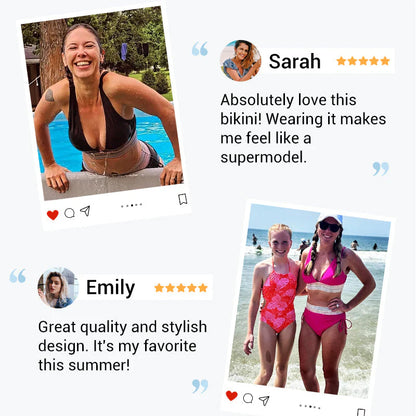 📿Ingyenes gyönyörű nyaklánc🔥Most kapható👙 Magas derekú, hasformáló, többszínű bikini szett💎Kiemeli az alakot, élvezd a tengerparti hangulatot!!
