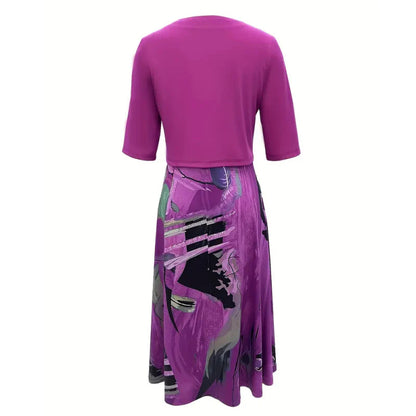 🎁Ingyenes ajándék-📿Gyönyörű nyaklánc👗🌸Két részes női szett – Kardigán + ujjatlan ruha, elegancka minden alkalomra!