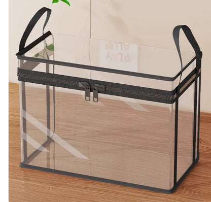 🎁 Átlátszó szövetből készült tárolódoboz🗄️Tartós PVC tárolózsák – Ruhák és háztartási dolgok tárolására！