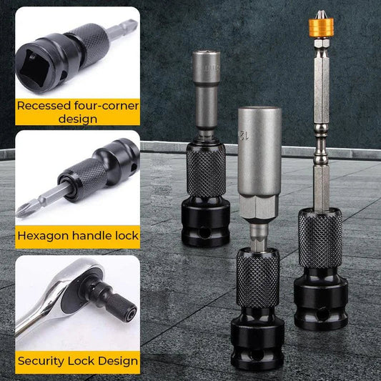 🎁1+1 INGYEN (2 db)🧰⚙️ Gyorskioldós befogóadapter🔧 1/2→1/4 hüvelykes szerszámátalakító adapter!