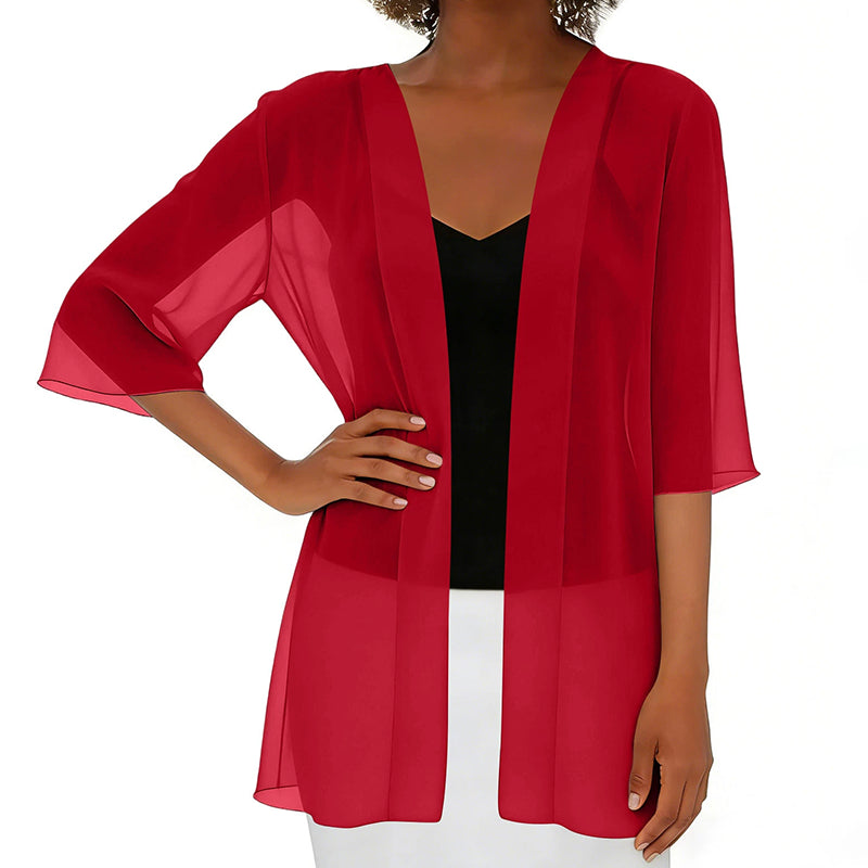 🧥🌸 Átlátszó nyitott kardigán – Prémium, lélegző anyag, 9 színben, S–2XL-ig! ✨💫