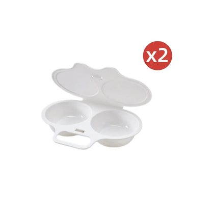 🎁1+1 INGYEN (2 db)🥚⚡ Mikrohullámú sütőbe való tojásfőző – fedéllel és fogantyúval, 3 perc alatt kész, fröccsenés és olaj nélkül 🛡️✨