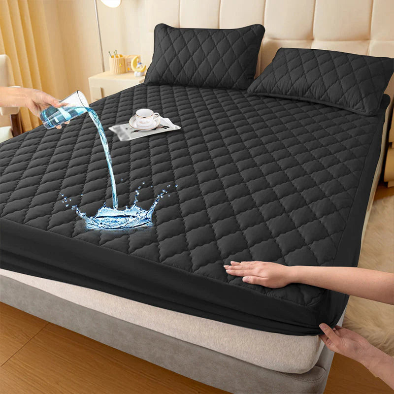 💧 Vízzáró matracvédő készlet🛏️ Párnázott puha matracvédő + párnahuzat – Kényelem és tartósság egyben!