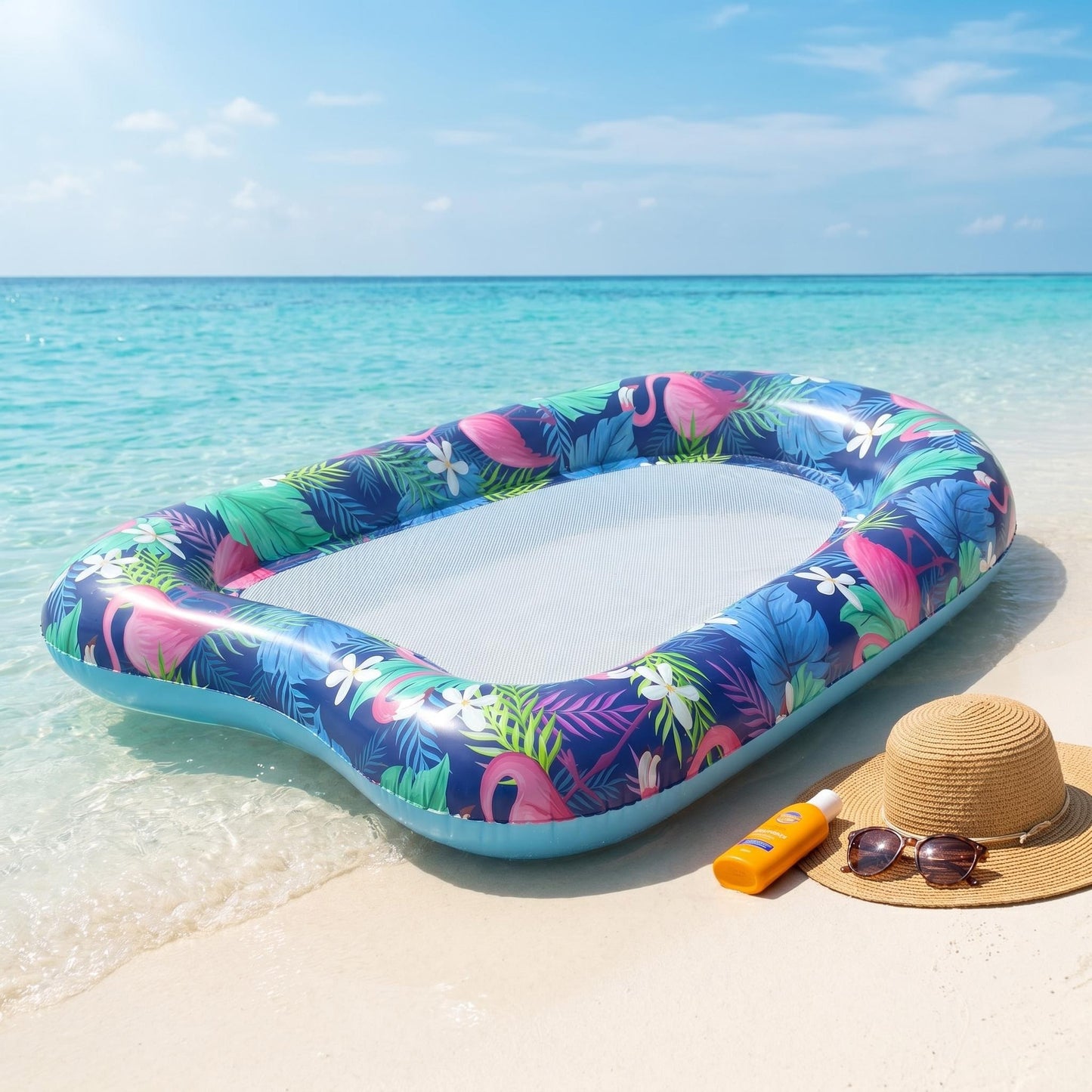 🏖️ PVC vízi úszóeszköz💖 Szív alakú átmenetes úszómedence úszó – Romantikus nyári vízi élmény!