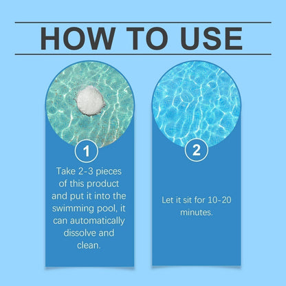 🎁1+1 INGYEN (2 db)🏊‍♂️ Medencetisztító tabletták kristálytiszta vízért – cseppentsd bele, oldd fel, merülj bele! 🌊✨
