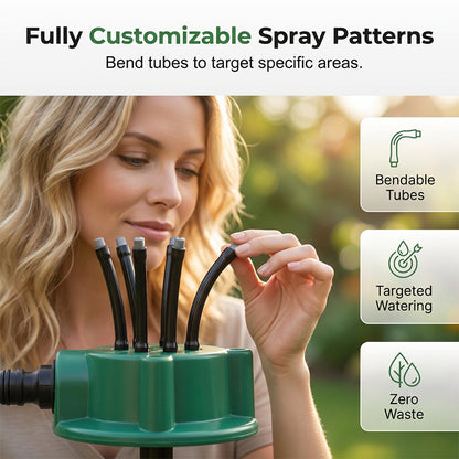 🔥1+1 ingyenes🌱Földbe szúrós öntözőfej💦360° többirányú kert öntözőfej – Szabályozható fúvókák, egyenletes locsolás gyepekhez!