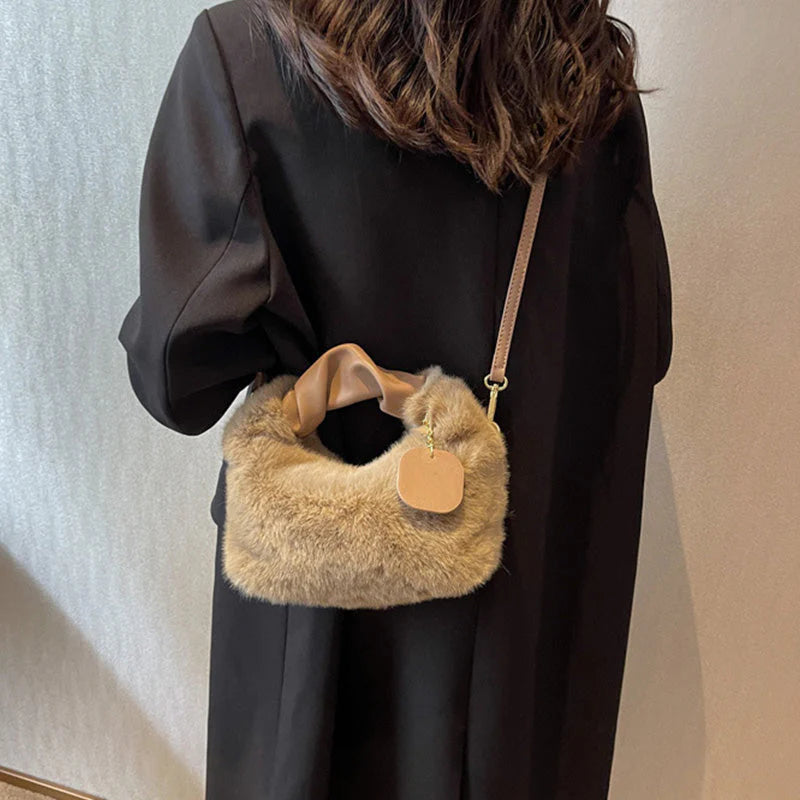🎁Ingyenes ajándék✨ Luxus érzetű, bőrbarát kézitáska👜 Műszőrme táska – Elegancia és funkcionalitás minden nő számára!