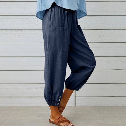 😜40% árcsökkentés👖💖 Puha pamut-len szövet – Lélegző, nem gyűrődik, napokig kényelmes!