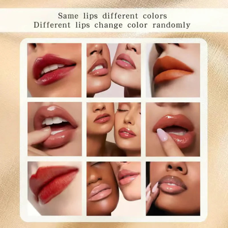 🔥3+2 ingyenes💄 OEZOEZ színváltó rúzs✨ 24K aranyporral + mély hidratálás – Az ajkak nap hossza ragyognak!