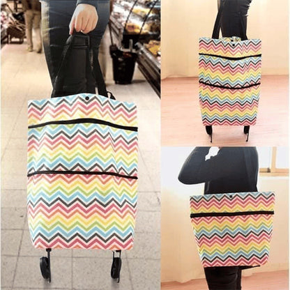🛒✨2 az 1-ben bevásárlószatyor, összecsukható zöld szatyor – Tökéletes bevásárláshoz! 🛍️💪