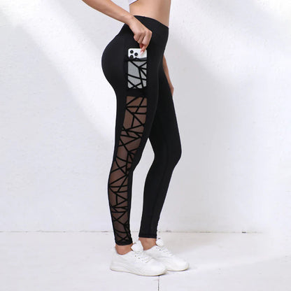 🥇👍Kiváló minőség, sok pozitív értékelés🧘 Kényelmes jóg nadrág oldalzsebekkel💖 Szívmintás hálós leggings – Magas derékú, fenékformáló sport nadrág!