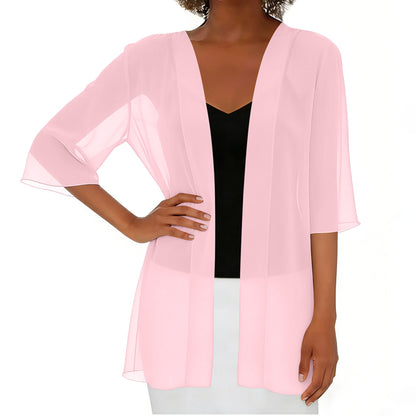 🧥🌸 Átlátszó nyitott kardigán – Prémium, lélegző anyag, 9 színben, S–2XL-ig! ✨💫