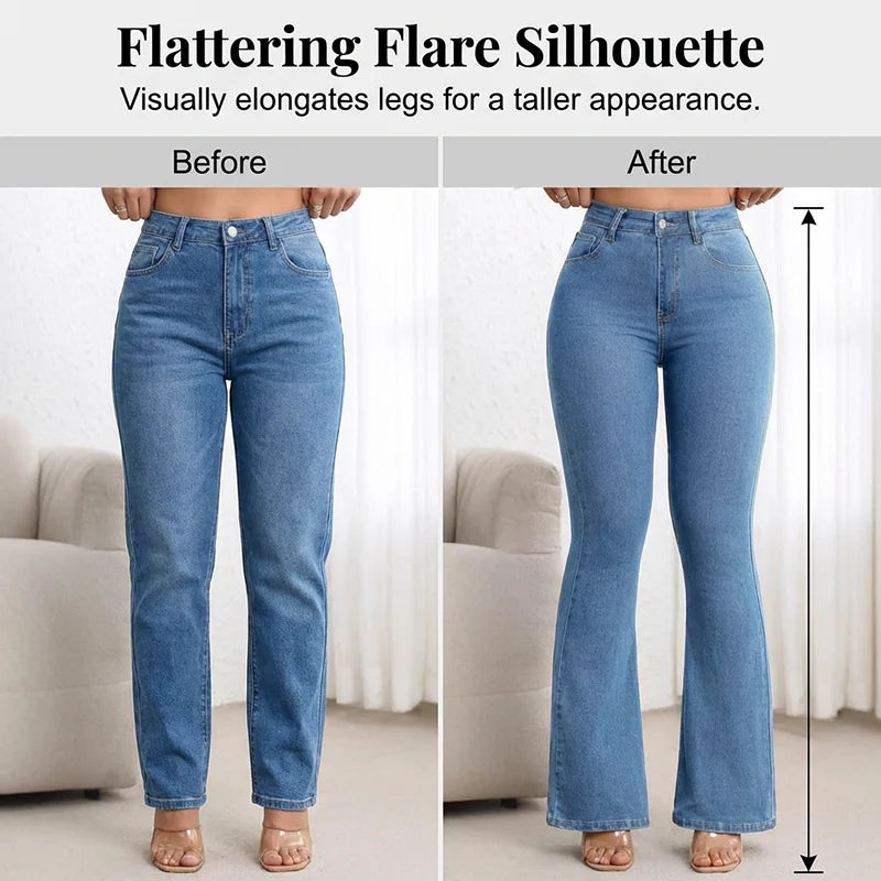 🕰Féláron korlátozott ideig👖 Magas derékú peach lift farmer✨ 4 irányú rugalmas farmer – Karcsúsító hatás és stílus minden napra!