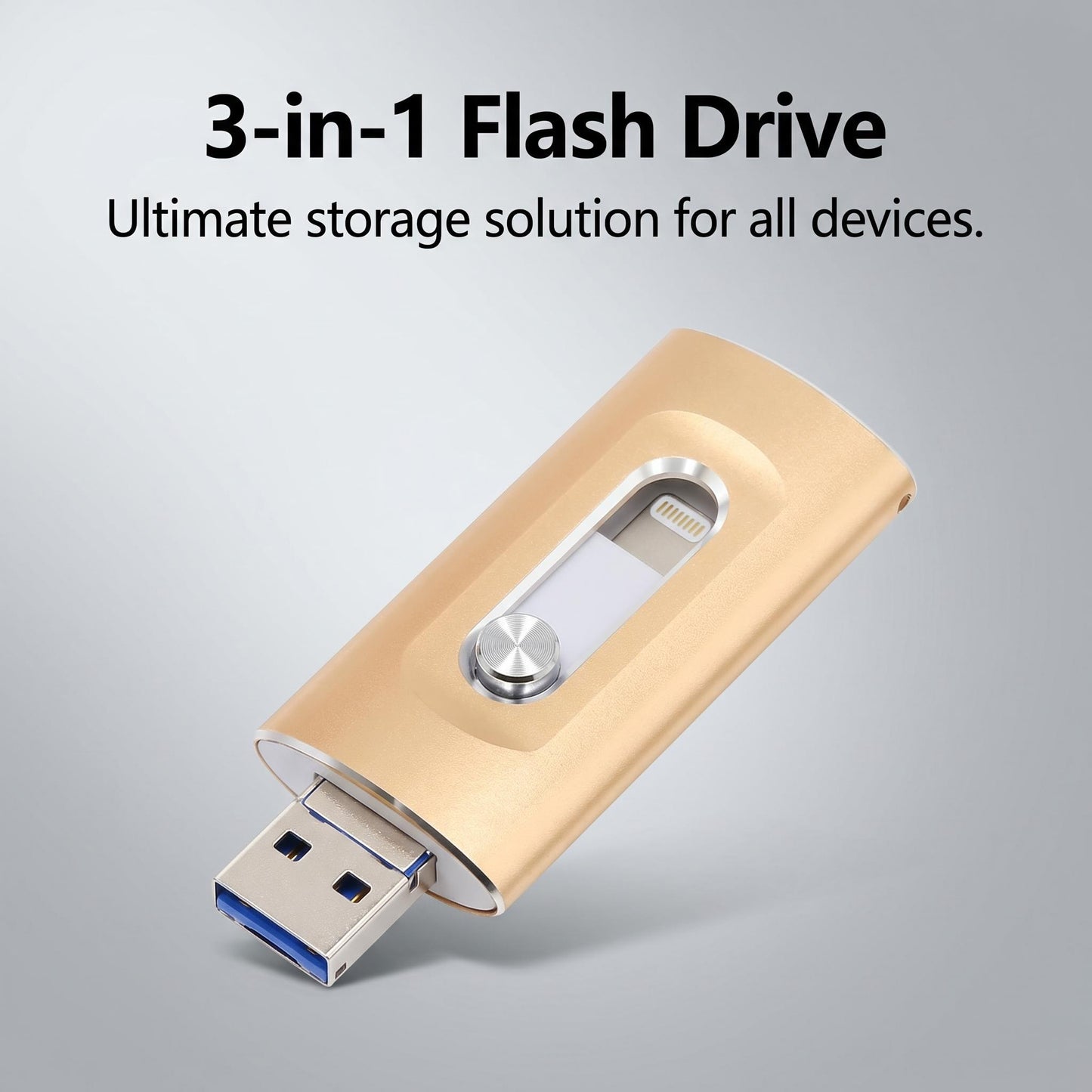 📱💻 3-in-1 univerzális flash meghajtó⚡ Gyors plug-and-play + fémház + 2 TB-ig!