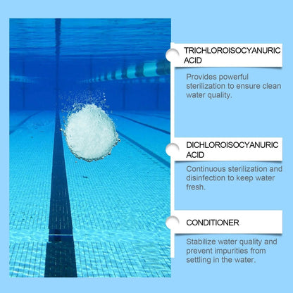 🎁1+1 INGYEN (2 db)🏊‍♂️ Medencetisztító tabletták kristálytiszta vízért – cseppentsd bele, oldd fel, merülj bele! 🌊✨