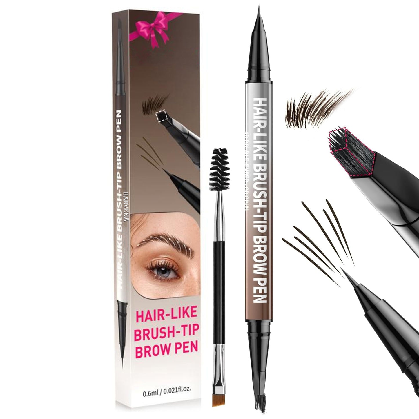 【🌟🌟1+1 ingyen】🖌️ 2‑in‑1 Microblading Szemöldökceruza – Szőrszálszerű, természetes hatás!