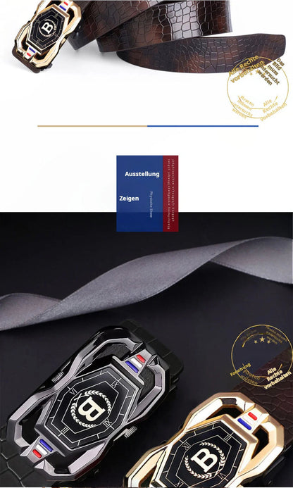 😍 50% kedvezmény🎩💼 Elegáns és praktikus: krokodilbőr és fényes fém a modern úriember számára!