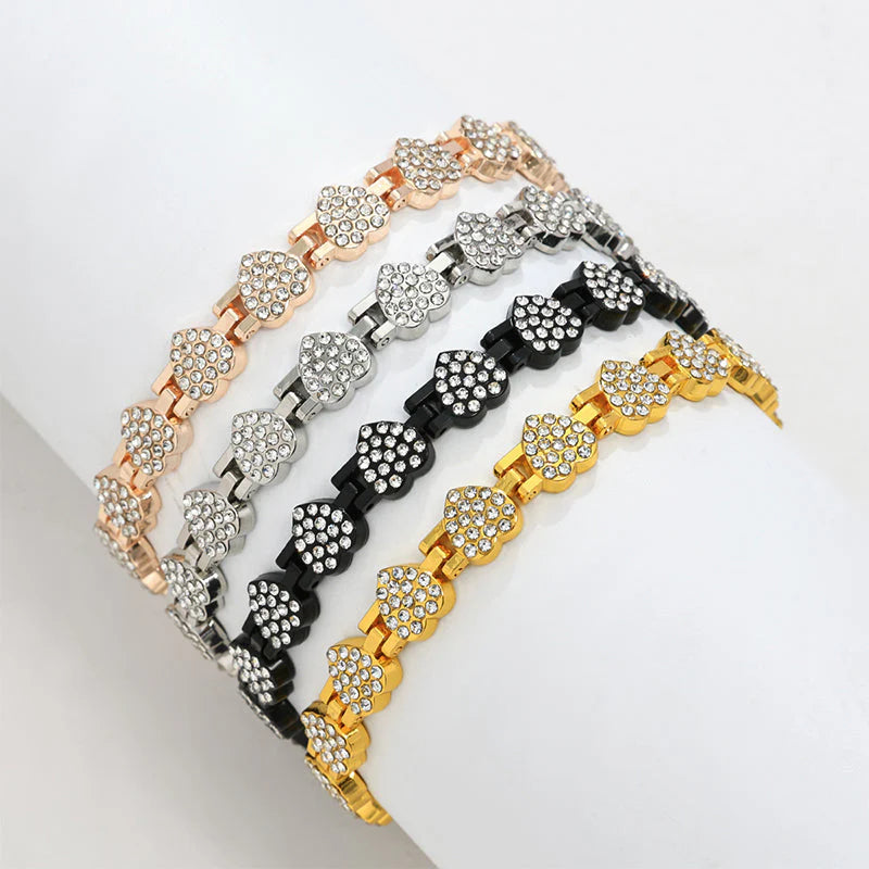 🎁1 vásárol 1 ingyen kap📿Gyönyörű karkötő 💎 Szív alakú réz karkötő – Elegancia és mágneses terápia egyben!
