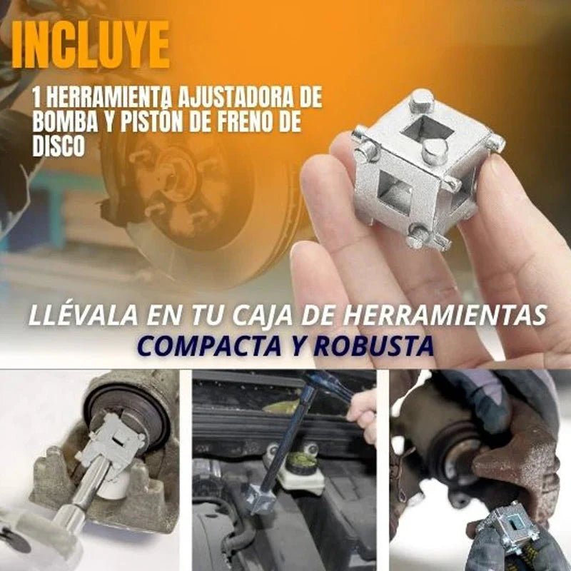 🎁🔥2+2 INGYEN (4 db)🔧 Féknyereg-dugattyú összenyomó szerszám – Univerzális, 360°-os ratchet funkció – Utánvét 🚗✨