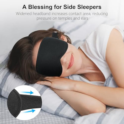 🔥1+1 ingyenes🌙 Kontúrozott memóriahabos szemmaszk😴 3D ergonomikus alvószemmaszk – 100% fényzáró, nyomásmentes kényelem egész évben!