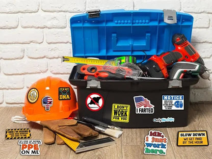 😂 150 db vicces matrica🛠️💪 Munkás humor, profi minőség – Vízálló és időjárásálló! ☔🔥