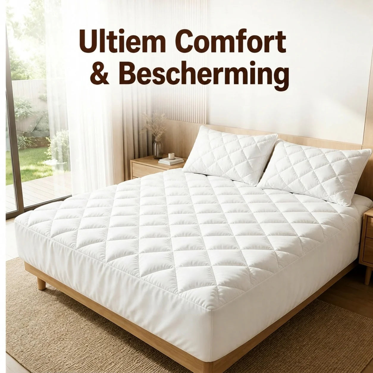 💧 Vízzáró matracvédő készlet🛏️ Párnázott puha matracvédő + párnahuzat – Kényelem és tartósság egyben!