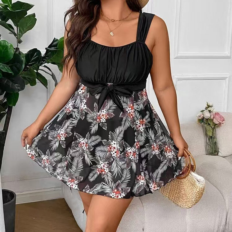 👙✨ Plus size alakformáló bikini szett – Hasat laposító, dekoltázst emelő, szoknyás kialakítás, L–4XL-ig! 🌊💃