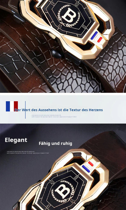 😍 50% kedvezmény🎩💼 Elegáns és praktikus: krokodilbőr és fényes fém a modern úriember számára!