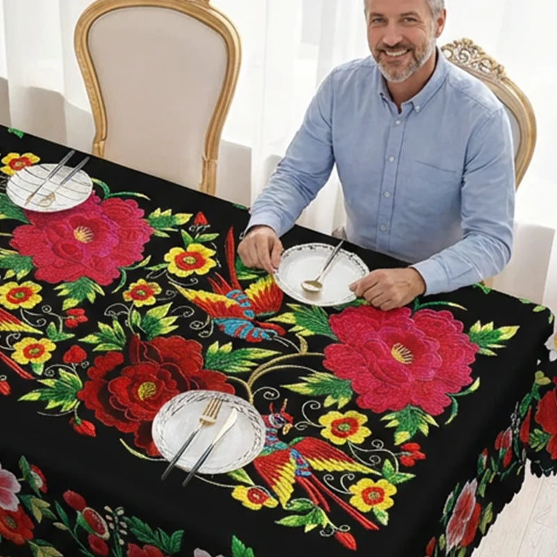 ✨Hullámos Szélű Poliészter Asztalzó – Elegáns + Tartós, Minden Eseményhez!