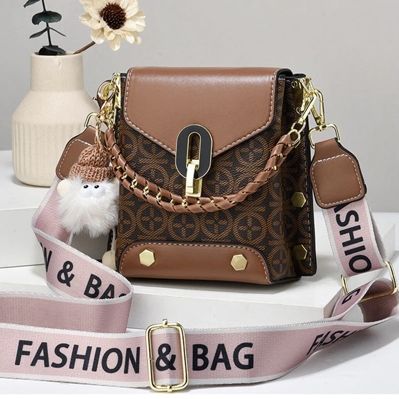 🎁Ingyenes ajándék-🎊Gyönyörű medál👜✨Elegáns geometrikus mini válltáska – Prémium PU bőr, sokoldalú és rendezett！