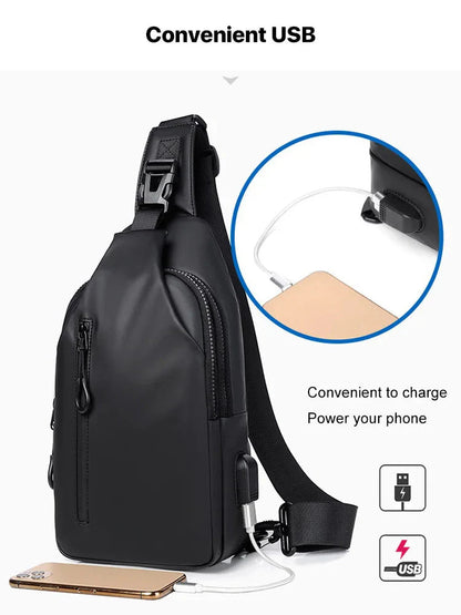 ⏰Utolsó nap 60 %-os kedvezmény🎒✨ Vízálló válltáska: háromféle hordási mód, USB-töltés, egész napos kényelem!