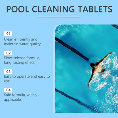 🎁1+1 INGYEN (2 db)🏊‍♂️ Medencetisztító tabletták kristálytiszta vízért – cseppentsd bele, oldd fel, merülj bele! 🌊✨