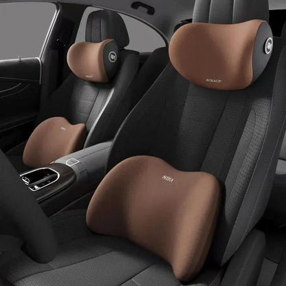 🚚Ergonomic design for perfect lumbar & seat support 🪑Nieodkształcalna, wysokiej jakości poduszka samochodowa！