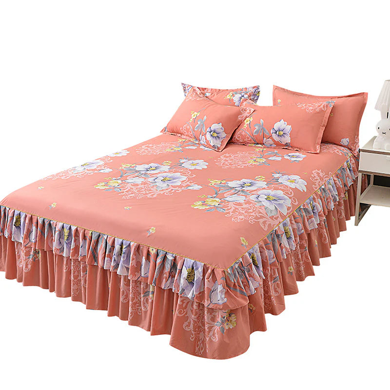 😜30% árcsökkentés🌸3 Részes Virágos Ágynemű Szett – Romantikus Belső + Puha Tapintás!