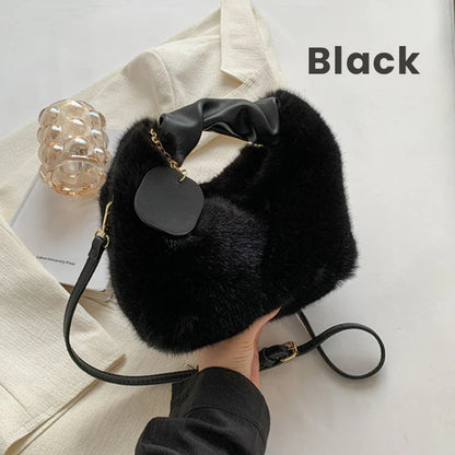 🎁Ingyenes ajándék✨ Luxus érzetű, bőrbarát kézitáska👜 Műszőrme táska – Elegancia és funkcionalitás minden nő számára!