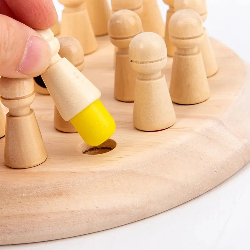 😊70% kedvezmény az eredeti árból♟️Fa memóriapárosító sakkjáték – Tanulj játékosan + Fokozd az agy teljesítményét!