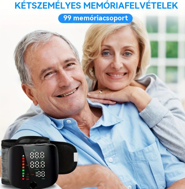 🔥🎁Ingyenes ajándék-Vércukorszint-Ellenőrző🩺❤️ Csukló vévnyomásmérő: Pontos, egyszerű, nem kell levetkőzni!